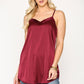 Velvet Mixed Adjustable Strap Round Hem Camisole