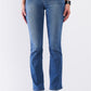 Medium Blue Denim High Waisted Skinny Boot Recycled Jeans