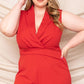 Collared Neck Plus Size Romper