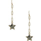 Chain Link Marble Star Earring