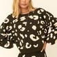 A Leopard Print Pullover Sweater