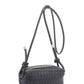 Braid Texture Zipper Crossbody Bag