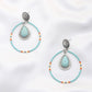 Rodeo western style stone earring