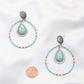 Rodeo western style stone earring