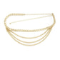 Metal Multi Chain Layered Bally Chain Belt