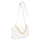 Smooth Plain Chain Link Crossbody Bag