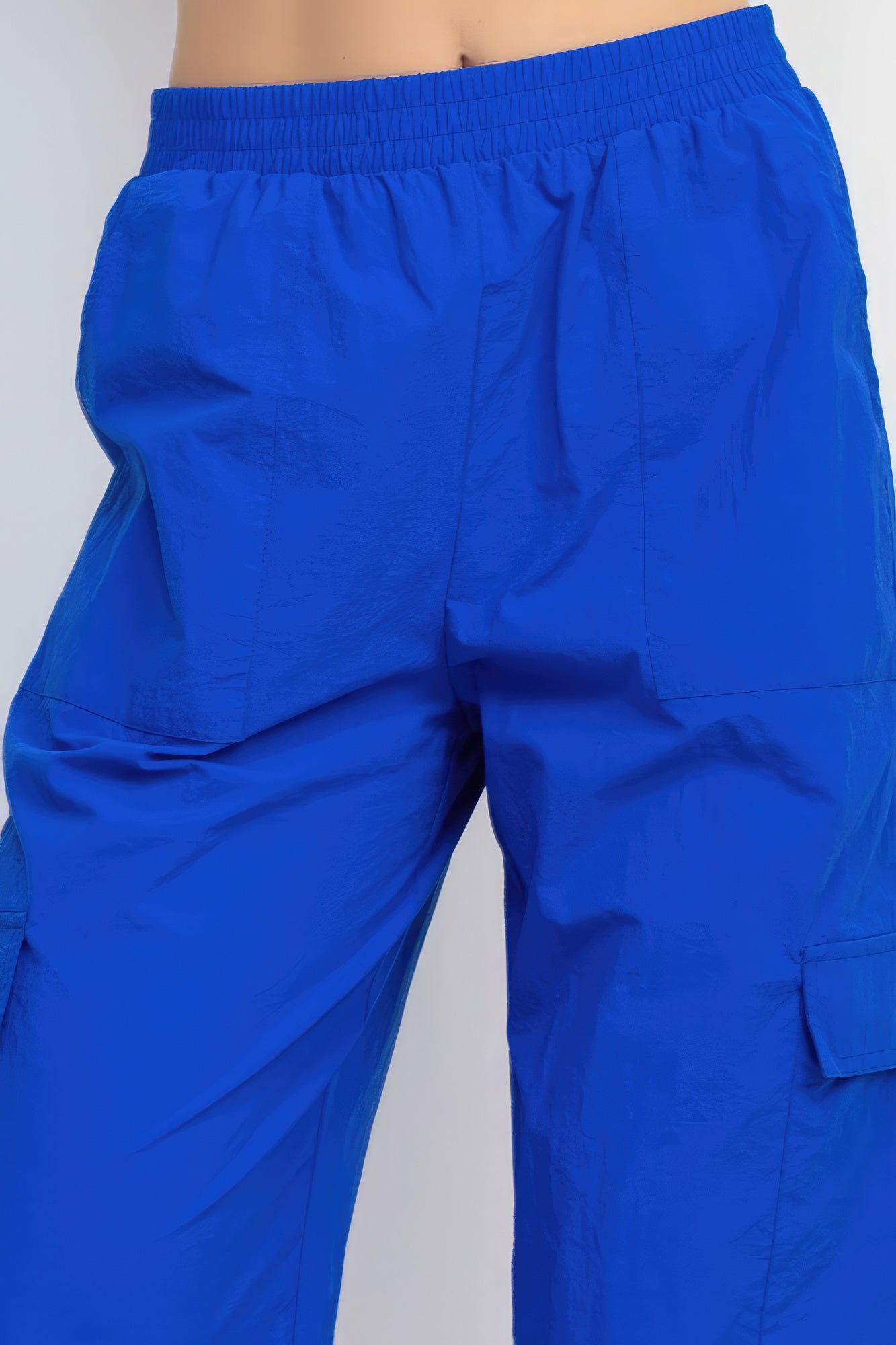 High-rise Cargo Parachute Pants