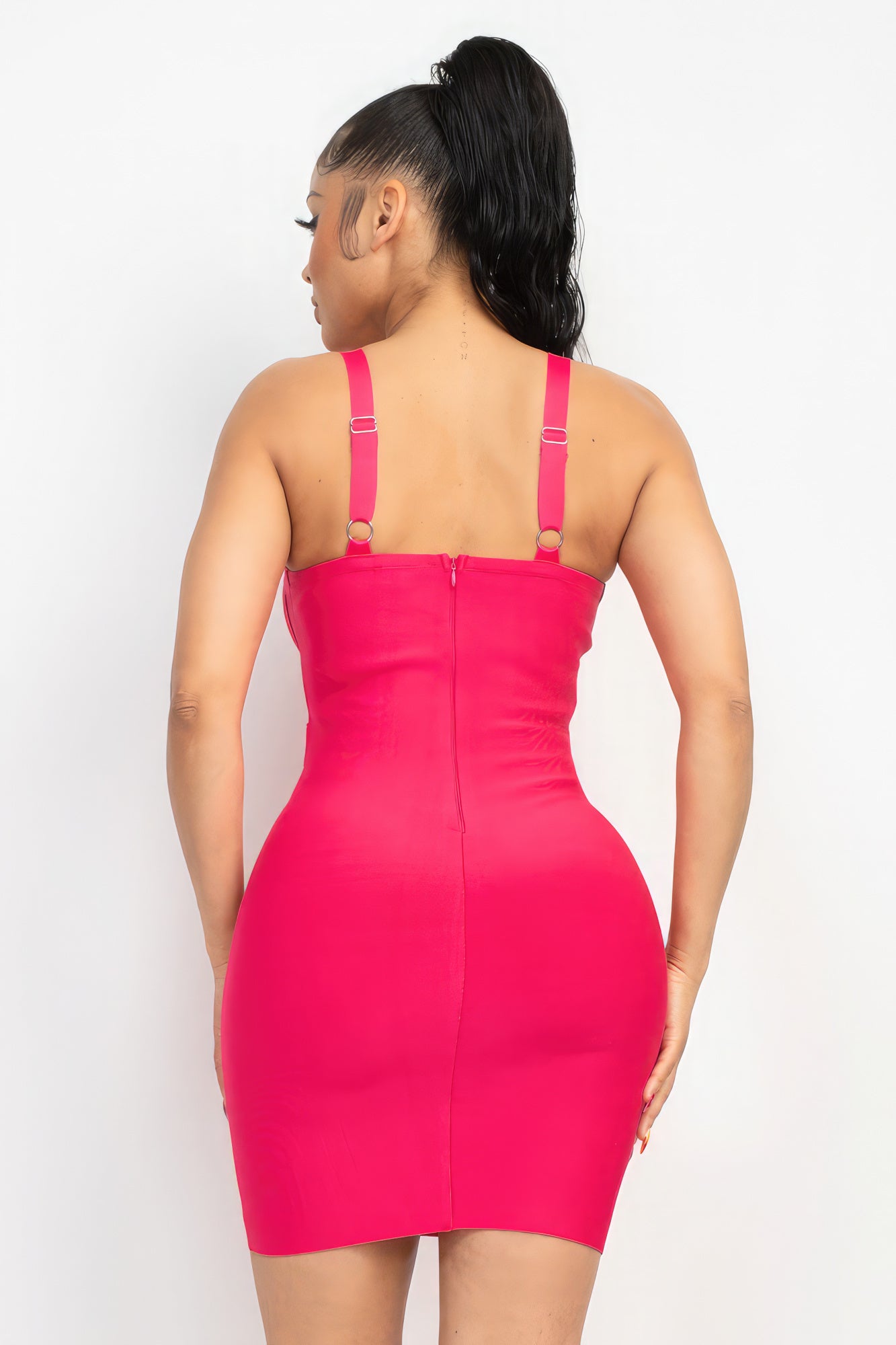 Sweetheart Wide Strap Bandage Dress