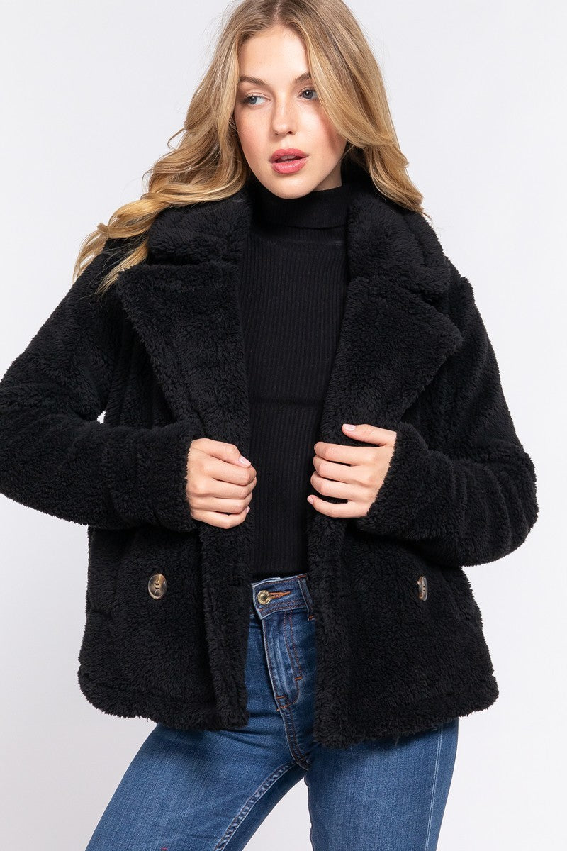 Faux Fur Sherpa Jacket