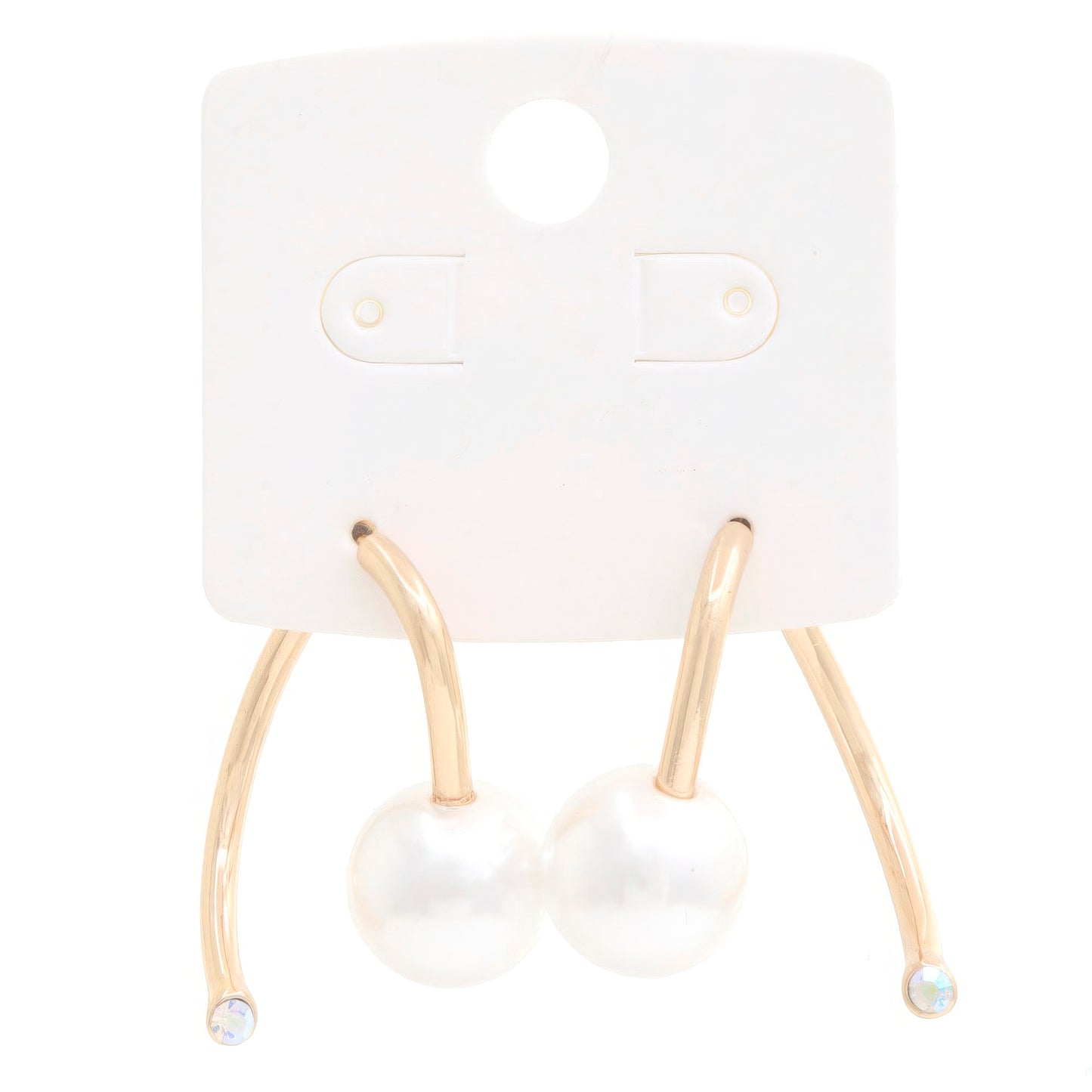 Pearl Bead Metal Earring